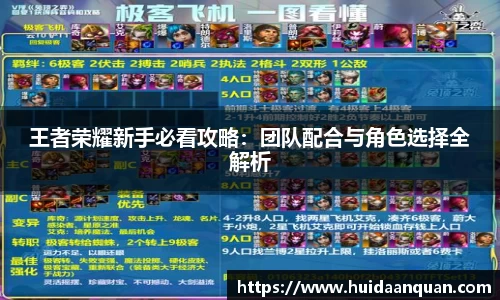 王者荣耀新手必看攻略：团队配合与角色选择全解析