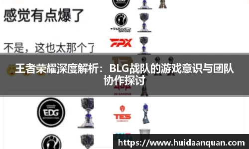 王者荣耀深度解析：BLG战队的游戏意识与团队协作探讨