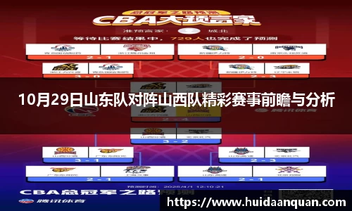 10月29日山东队对阵山西队精彩赛事前瞻与分析